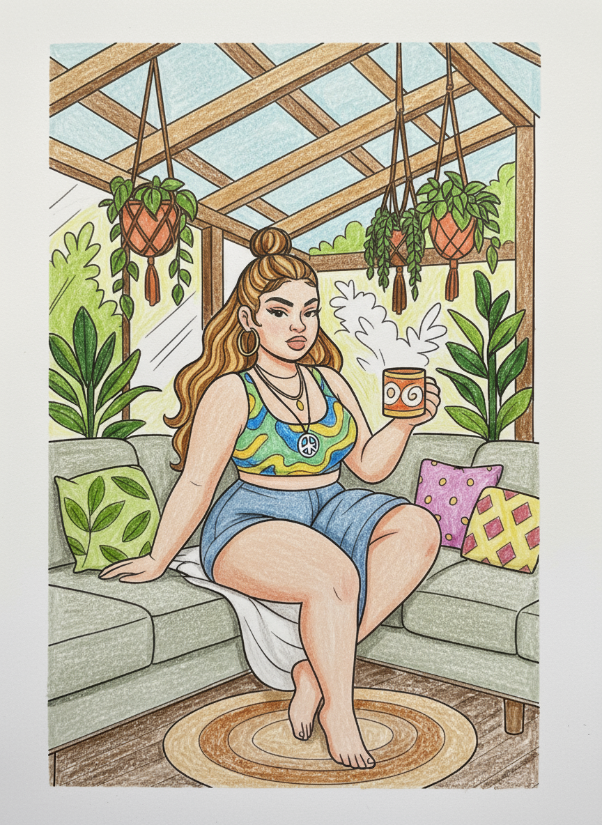 Rooted & Radiant Girlies (Coloring Book)